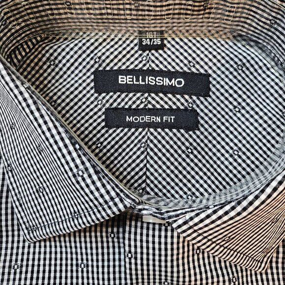 Bellissimo Men's Long Sleeve Dress Shirt - Size L Tall - Picture 6 of 8